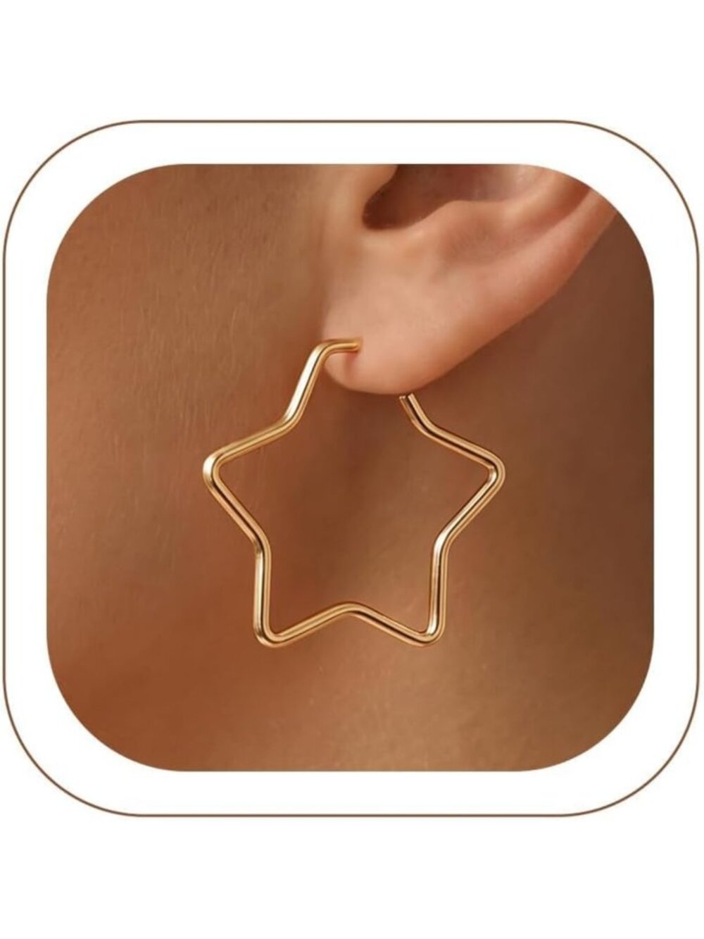 Stylish Thin Hoop Earrings for Women - Gold, Silver, Black & Rose Gold Options